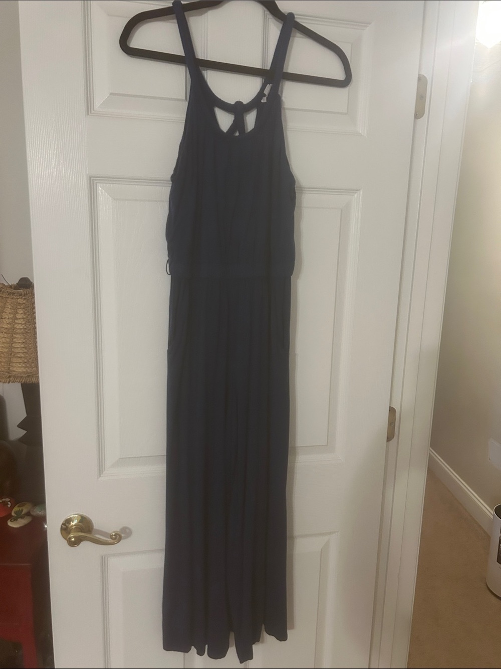 LOFT Navy Maxi  jumpsuit